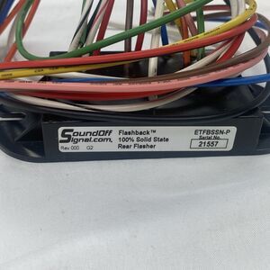 Sound Off Signal 100% Solid State Rear Flasher ETFBSSN-P Serial # 21557
